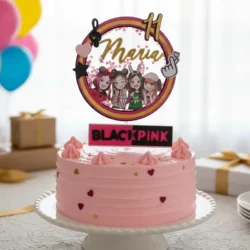 Alternative view of Cake Topper Black Pink