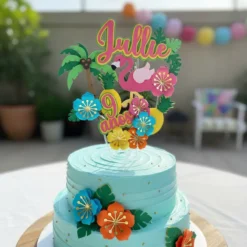 Cake Topper Flamingos