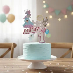 Alternative view of Cake Topper Gallinita Pintadita