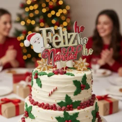 Alternative view of Cake Topper Navidad-1