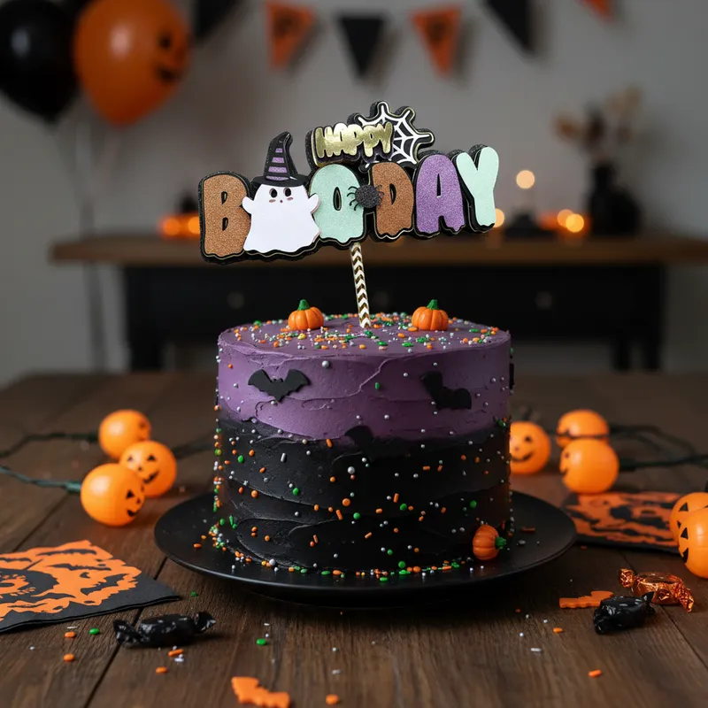 Cake Topper happy boo day - Imagen 6