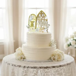 Alternative view of Cake Topper Mi Bautizo