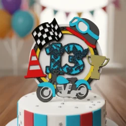 Cake Topper Motocicleta