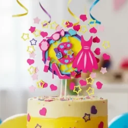 Cake Topper Muñeca Rosa