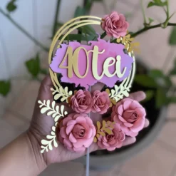 Cake Topper 40 años 1