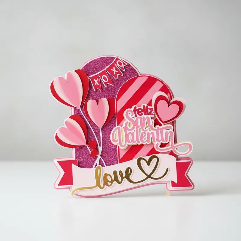 Cake Topper Arco dia de san valentin - Imagen 4