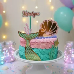 Cake Topper Cola de Sirena