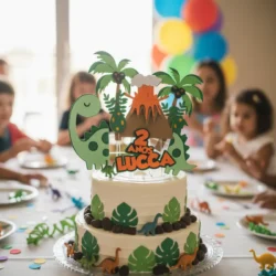 Alternative view of Cake Topper Dinosaurios