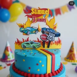 Alternative view of Cake Topper Hot Weels