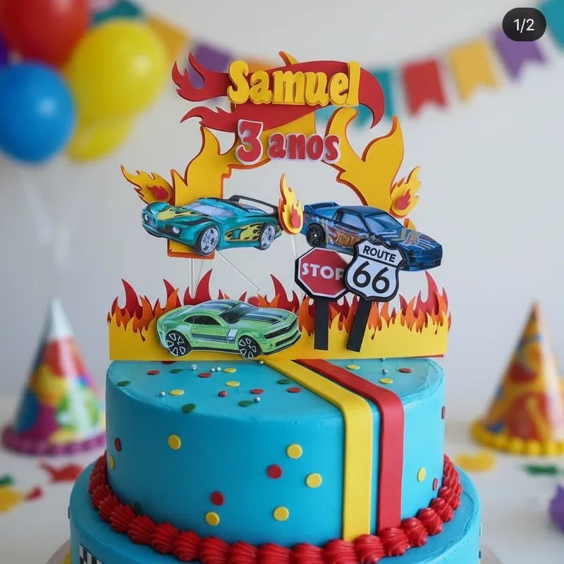 Cake Topper Hot Weels - Imagen 2