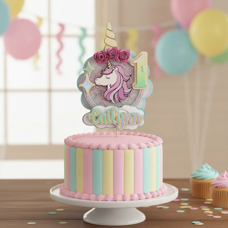 Cake Topper Unicornio - Imagen 5