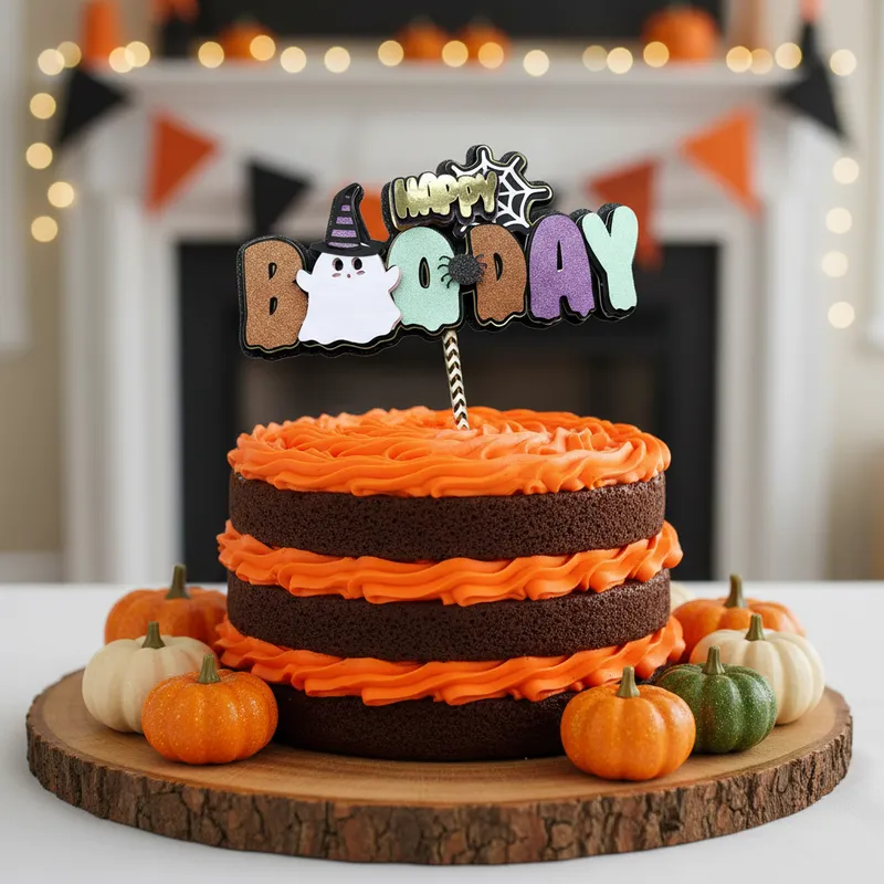 Cake Topper happy boo day - Imagen 5