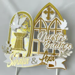 Cake Topper Mi Bautizo