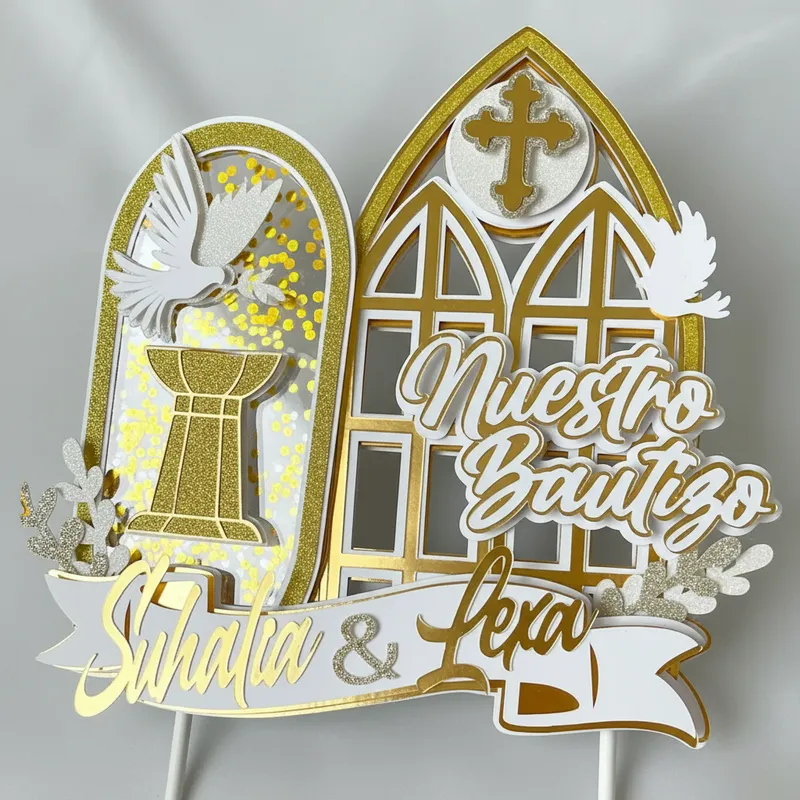 Cake Topper Mi Bautizo