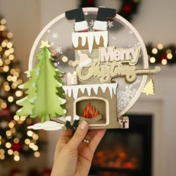 Alternative view of Cake Topper Navidad-2