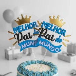 Cake Topper El mejor papa del mundo