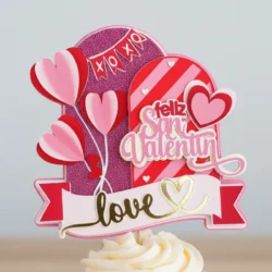 Cake Topper Arco dia de san valentin