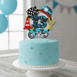 Alternative view of Cake Topper Motocicleta