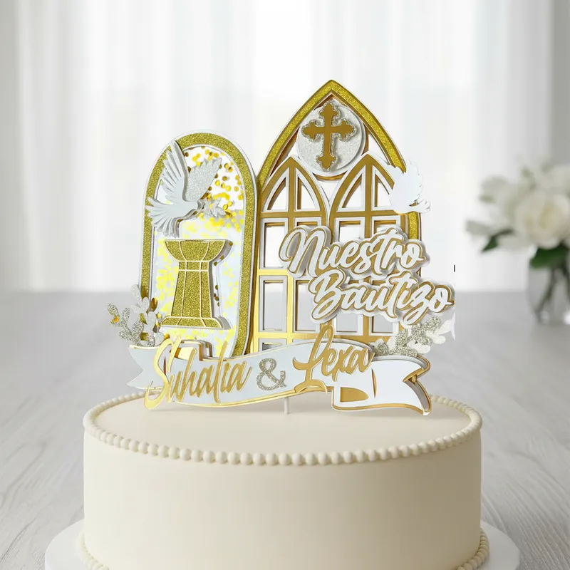 Cake Topper Mi Bautizo - Imagen 3