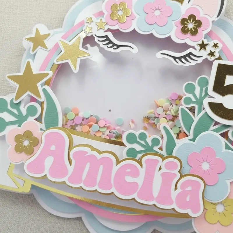 Cake Topper Unicornio Mágico Shaker - Imagen 6