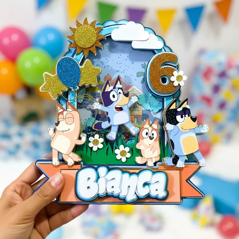 Cake Topper Bluey V.2 - Imagen 3
