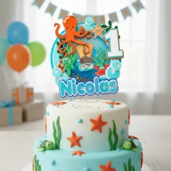 Cake Topper Bajo el Mar