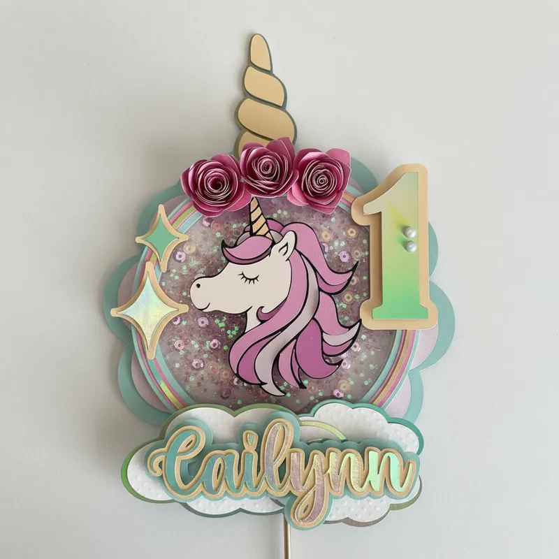 Cake Topper Unicornio - Imagen 3