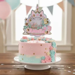 Alternative view of Cake Topper Unicornio Mágico Shaker