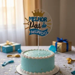 Alternative view of Cake Topper El mejor papa del mundo