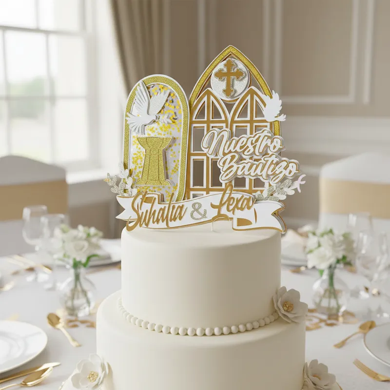 Cake Topper Mi Bautizo - Imagen 5