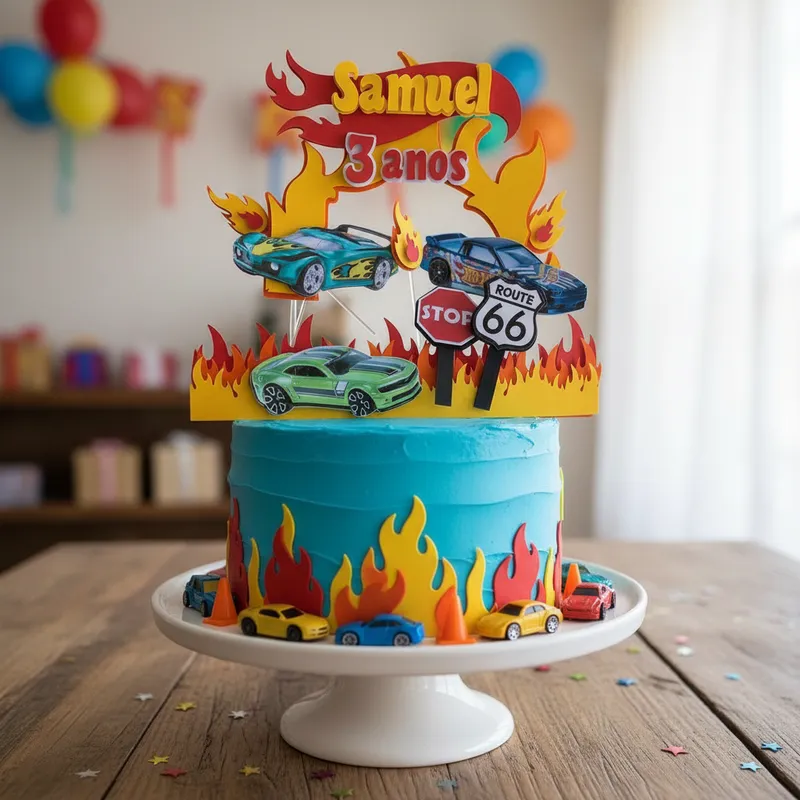 Cake Topper Hot Weels - Imagen 4