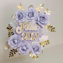 Alternative view of Cake Topper  Flores