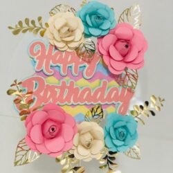 Cake Topper  Flores