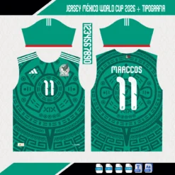 Plantillas de sublimación jersey México 2026