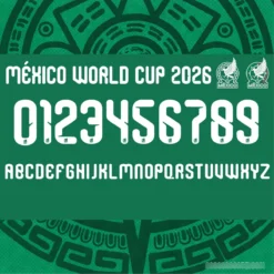Alternative view of Plantillas Jersey México 2026 + Tipografía