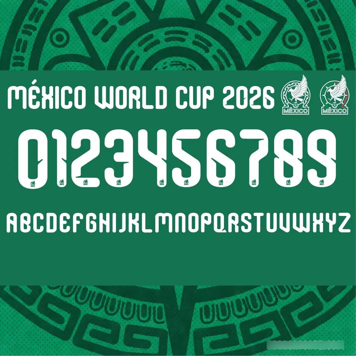 Plantillas Jersey México 2026 + Tipografía - Imagen 2