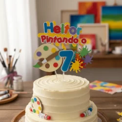 Alternative view of Cake Topper Pintor