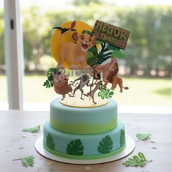 Alternative view of Cake Topper Rey León