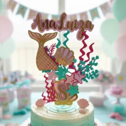 Alternative view of Cake Topper Sol y Nubes