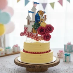 Alternative view of Cake Topper La Bella y la Bestia