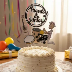 Alternative view of Cake Topper Músico