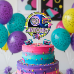 Alternative view of Cake Topper 80_s