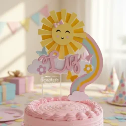 Cake Topper Sol y Nubes