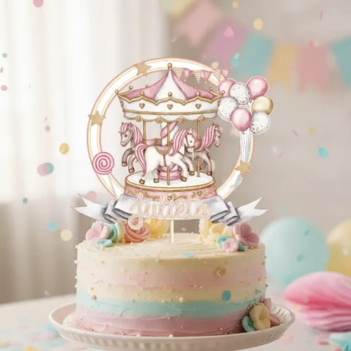 Cake Topper Carrusel
