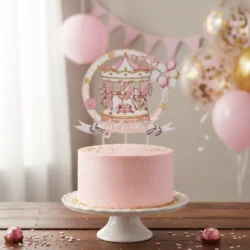 Alternative view of Cake Topper Carrusel