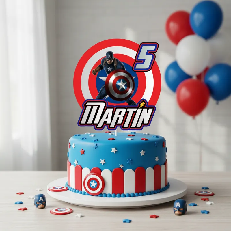 Cake Topper Capitan America - Imagen 3