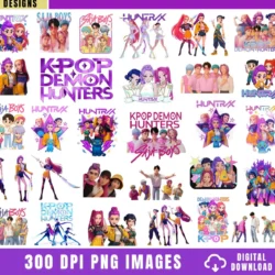136 Archivos digitales PNG de Huntrix, Kpop