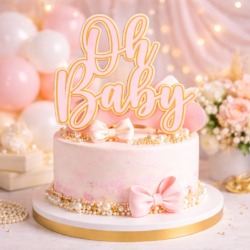 Cake Topper Oh Baby