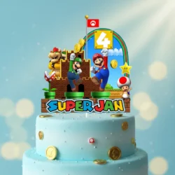 Alternative view of Cake Topper Marios bros y Luigi