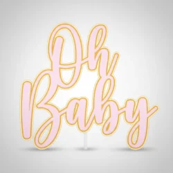 Alternative view of Cake Topper Oh Baby
